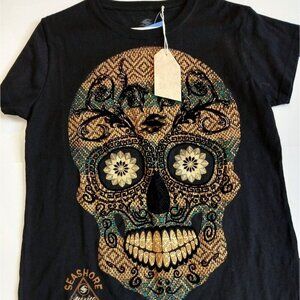 SEASHORE Men's XL(46-48 ) T-Shirt black100%cotton made in Mexico